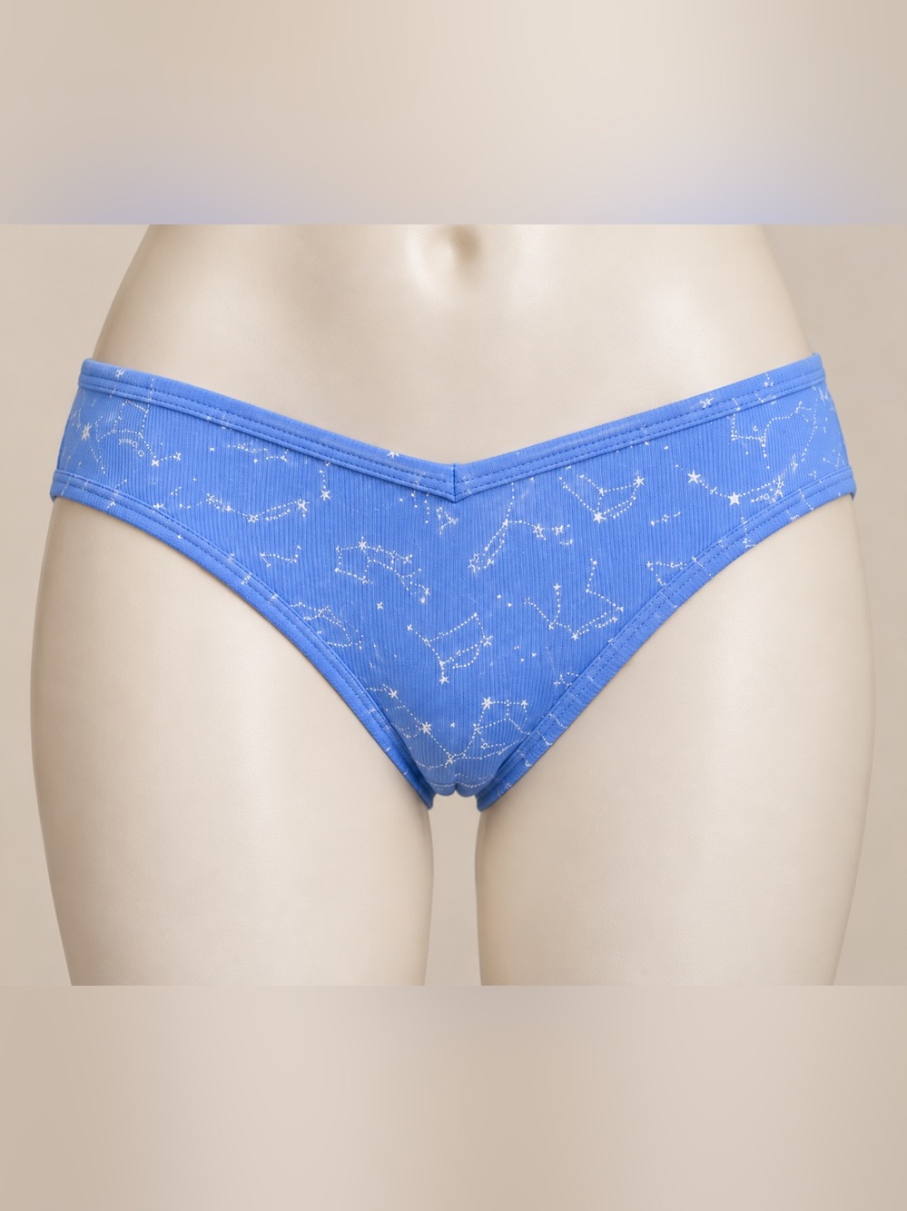 RARE Victoria’s Secret PINK Blue Celestial Constellation Zodiac Bikini Panties M